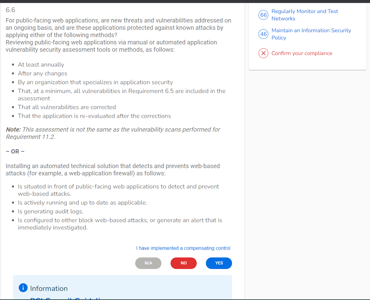 SecureTrust PCI Questionnaire  - https://managepci.com/safemaker/login/portal